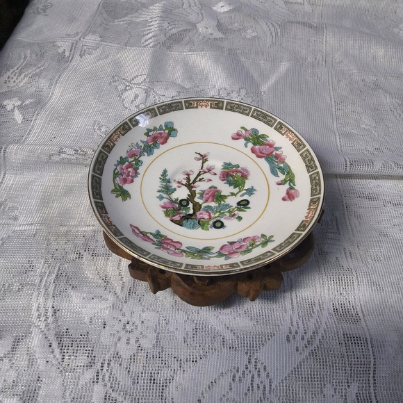 Colclough China Other - Porcelain Decorative Dessert Plate with Pink Floral Motif